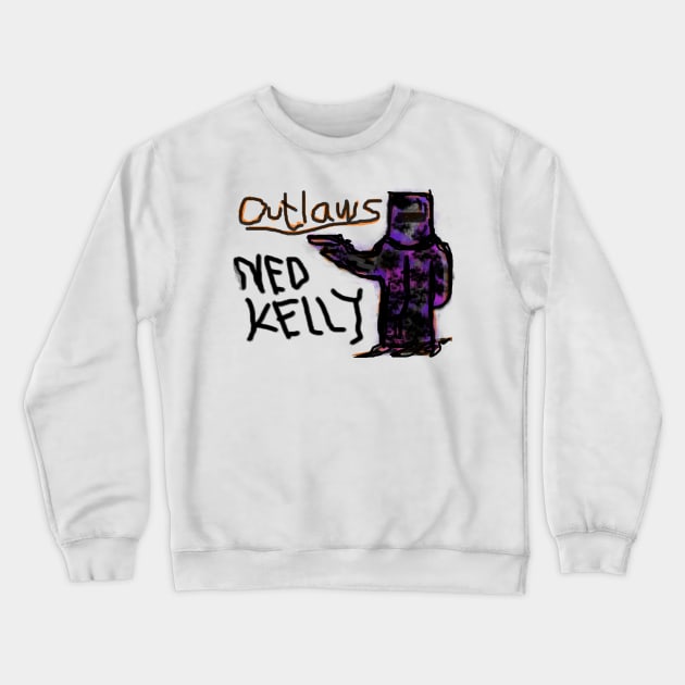 Ned Kelly Crewneck Sweatshirt by kewscreative